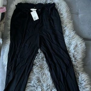 NWT H&M Long Soft Black Casual Pants